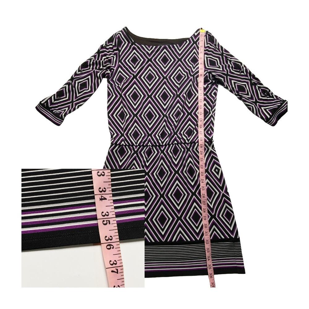White House Black Market Women’s Small Geometric Knit Dress - Picture 9 of 16